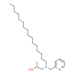 ChemSpider 2D Image | (2R)-1-[Hexadecyl(2-pyridinylmethyl)amino]-2-propanol | C25H46N2O