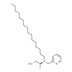 ChemSpider 2D Image | (2S)-2-[Hexadecyl(2-pyridinylmethyl)amino]-1-propanol | C25H46N2O