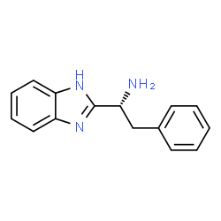 ChemSpider 2D Image | (1R)-1-(1H-Benzimidazol-2-yl)-2-phenylethanamine | C15H15N3