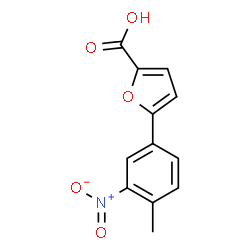 ChemSpider 2D Image | 5-(4-Methyl-3-nitrophenyl)-2-furoic acid | C12H9NO5