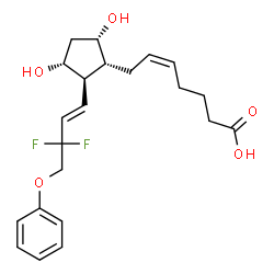 ChemSpider 2D Image | tafluprost acid | C22H28F2O5