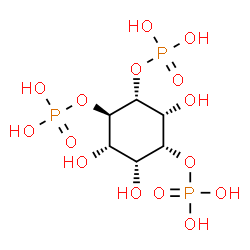 ChemSpider 2D Image | (1R,2R,3R,4R,5R,6S)-3,5,6-Trihydroxy-1,2,4-cyclohexanetriyl tris[dihydrogen (phosphate)] | C6H15O15P3