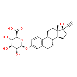 ChemSpider 2D Image | ETHYNYLESTRADIOL-3-O-GLUCURONIDE | C26H32O8