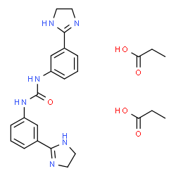 ChemSpider 2D Image | Imidocarb (propionate) | C25H32N6O5