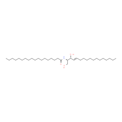 ChemSpider 2D Image | N-[(2S,3R,4E)-1,3-Dihydroxy-4-heptadecen-2-yl]octadecanamide | C35H69NO3