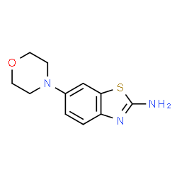 ChemSpider 2D Image | 6-Morpholinobenzo[d]thiazol-2-amine | C11H13N3OS