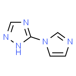 ChemSpider 2D Image | 5-(1H-Imidazol-1-yl)-1H-1,2,4-triazole | C5H5N5