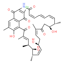 ChemSpider 2D Image | (7E,9S,10S,11S,12Z,14S,16Z,20S,21S,22Z,24E,26Z)-31-Chloro-4,10,14,20-tetrahydroxy-3,7,9,11,17,21-hexamethyl-29-azatricyclo[28.3.1.0~5,33~]tetratriaconta-1(33),2,4,7,12,16,22,24,26,30-decaene-6,18,28,3
2,34-pentone | C39H44ClNO9