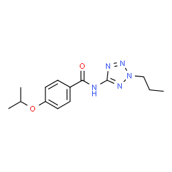 ChemSpider 2D Image | 4-Isopropoxy-N-(2-propyl-2H-tetrazol-5-yl)benzamide | C14H19N5O2