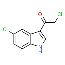 ChemSpider 2D Image | 2-Chloro-1-(5-chloro-1H-indol-3-yl)ethanone | C10H7Cl2NO