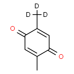 ChemSpider 2D Image | 2-methyl-5-(trideuteriomethyl)-1,4-benzoquinone | C8H5D3O2