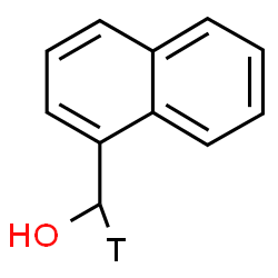 ChemSpider 2D Image | 1-Naphthyl(~3~H_1_)methanol | C11H9TO