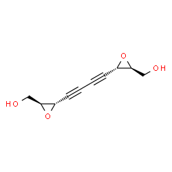 ChemSpider 2D Image | [1,3-Butadiyne-1,4-diyldi(2S,3S)-3,2-oxiranediyl]dimethanol | C10H10O4