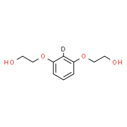 ChemSpider 2D Image | 2,2'-[(2-~2~H)-1,3-Phenylenebis(oxy)]diethanol | C10H13DO4