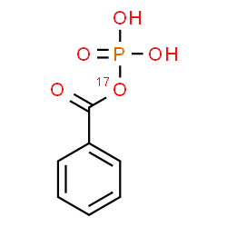 ChemSpider 2D Image | Benzoyl dihydrogen (O-~17~O)phosphate | C7H7O417OP