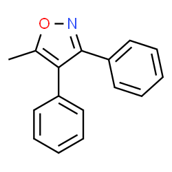 ChemSpider 2D Image | 5-Methyl-3,4-diphenylisoxazole | C16H13NO
