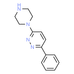 ChemSpider 2D Image | 3-Phenyl-6-(1-piperazinyl)pyridazine | C14H16N4