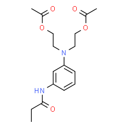 ChemSpider 2D Image | N-[3-[Bis[2-(acetyloxy)ethyl]amino]phenyl]propanamide | C17H24N2O5