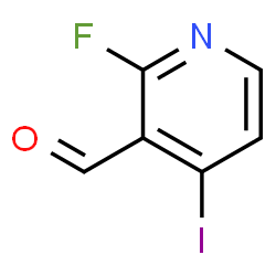 ChemSpider 2D Image | 2-Fluoro-4-iodonicotinaldehyde | C6H3FINO