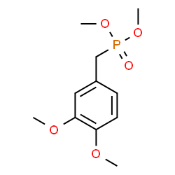 ChemSpider 2D Image | Dimethyl (3,4-dimethoxybenzyl)phosphonate | C11H17O5P