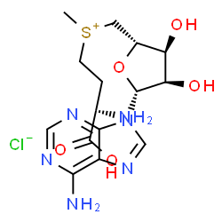 ChemSpider 2D Image | S-Adenosyl-L-methionine chloride | C15H23ClN6O5S