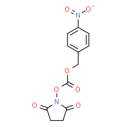 ChemSpider 2D Image | 1-({[(4-Nitrobenzyl)oxy]carbonyl}oxy)-2,5-pyrrolidinedione | C12H10N2O7