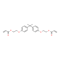 ChemSpider 2D Image | Bisphenol A ethoxylate diacrylate | C25H28O6