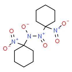 ChemSpider 2D Image | 1,2-Bis(1-nitrocyclohexyl)-2-oxodiazan-2-iumolate | C12H20N4O6