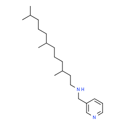 ChemSpider 2D Image | 3,7,11-Trimethyl-N-(3-pyridinylmethyl)-1-dodecanamine | C21H38N2
