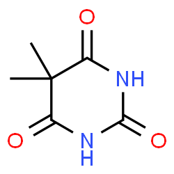 ChemSpider 2D Image | 5,5-Dimethyl-2,4,6(1H,3H,5H)-pyrimidinetrione | C6H8N2O3