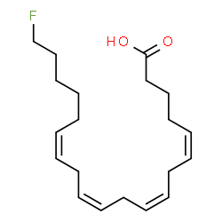 ChemSpider 2D Image | (5Z,8Z,11Z,14Z)-20-Fluoro-5,8,11,14-icosatetraenoic acid | C20H31FO2