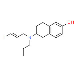 ChemSpider 2D Image | 6-{[(2E)-3-Iodo-2-propen-1-yl](propyl)amino}-5,6,7,8-tetrahydro-2-naphthalenol | C16H22INO