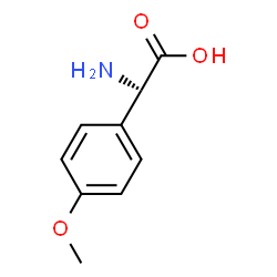 ChemSpider 2D Image | (2R)-Amino(4-methoxyphenyl)acetic acid | C9H11NO3