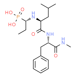 ChemSpider 2D Image | N-[(1S)-1-Phosphonopropyl]-L-leucyl-N-methyl-L-phenylalaninamide | C19H32N3O5P