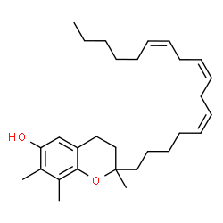 ChemSpider 2D Image | 2-[(5Z,8Z,11Z)-5,8,11-Heptadecatrien-1-yl]-2,7,8-trimethyl-6-chromanol | C29H44O2