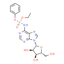 ChemSpider 2D Image | N-[Ethoxy(phenoxy)phosphoryl]adenosine | C18H22N5O7P