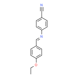 ChemSpider 2D Image | 4-[(E)-(4-Ethoxybenzylidene)amino]benzonitrile | C16H14N2O