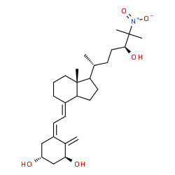 ChemSpider 2D Image | (1S,3R,5Z,7E,14xi,17xi,24S)-25-Nitro-9,10-secocholesta-5,7,10-triene-1,3,24-triol | C27H43NO5