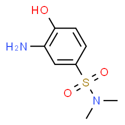 ChemSpider 2D Image | 3-amino-4-hydroxy-N,N-dimethylbenzenesulfonamide | C8H12N2O3S