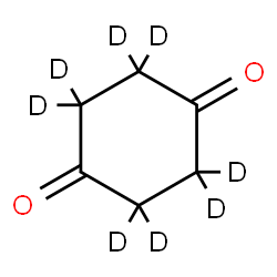 ChemSpider 2D Image | 2,2,3,3,5,5,6,6-octadeuteriocyclohexane-1,4-dione | C6D8O2