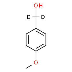 ChemSpider 2D Image | (4-Methoxyphenyl)(~2~H_2_)methanol | C8H8D2O2