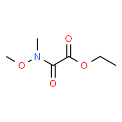 ChemSpider 2D Image | Ethyl 2-(N-Methoxy-N-methylamino)-2-oxoacetate | C6H11NO4