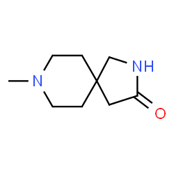 ChemSpider 2D Image | 8-Methyl-2,8-diazaspiro[4.5]decan-3-one | C9H16N2O