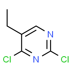 ChemSpider 2D Image | 2,4-Dichloro-5-ethylpyrimidine | C6H6Cl2N2