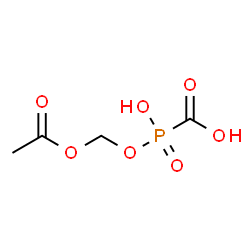 ChemSpider 2D Image | (Acetoxymethoxy)(hydroxy)phosphinecarboxylic acid oxide | C4H7O7P