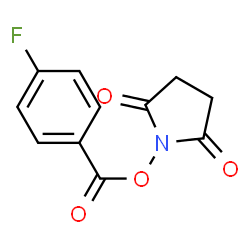 ChemSpider 2D Image | 2,5-Dioxopyrrolidin-1-yl 4-fluorobenzoate | C11H8FNO4