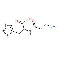 ChemSpider 2D Image | Î²-Alanyl-3-methyl-D-histidine | C10H16N4O3