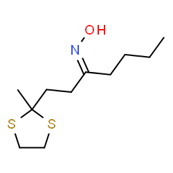 ChemSpider 2D Image | (3E)-N-Hydroxy-1-(2-methyl-1,3-dithiolan-2-yl)-3-heptanimine | C11H21NOS2