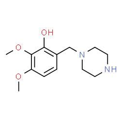 ChemSpider 2D Image | 2,3-Dimethoxy-6-(1-piperazinylmethyl)phenol | C13H20N2O3