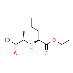 ChemSpider 2D Image | N-[(S)-1-Carbethoxy-1-butyl]-(S)-alanine | C10H19NO4